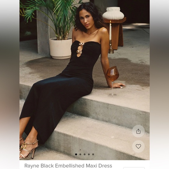 12th Tribe Dresses & Skirts - 12th Tribe Rayne Black Embellished Tube Dress